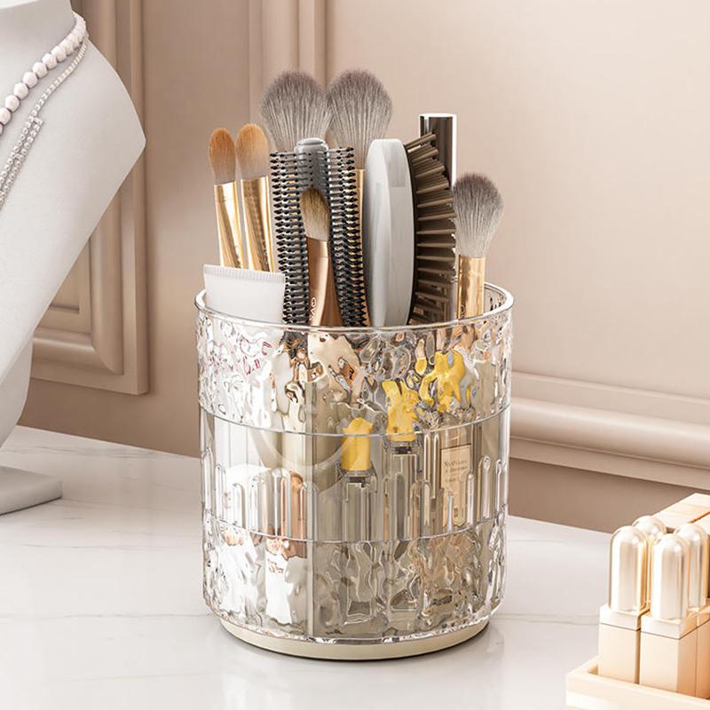 360° Rotating Makeup Brush Holder Luxury Cosmetic Organizer Lipstick Eyebrow Pencil Stationery Holder Eye Shadow Storage Box