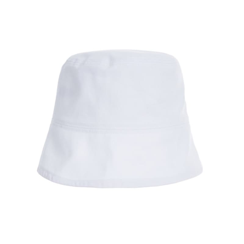 VARZAR Studded Drop Overfit Bucket Hat in White