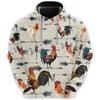 Erkek Horoz Grafik Kapüşonlular 3D Tavuk Baskılı Sweatshirtler Erkek Kadın Yüksek Kalite Eşofman Kapüşonlu Oversize Harajuku Giyim