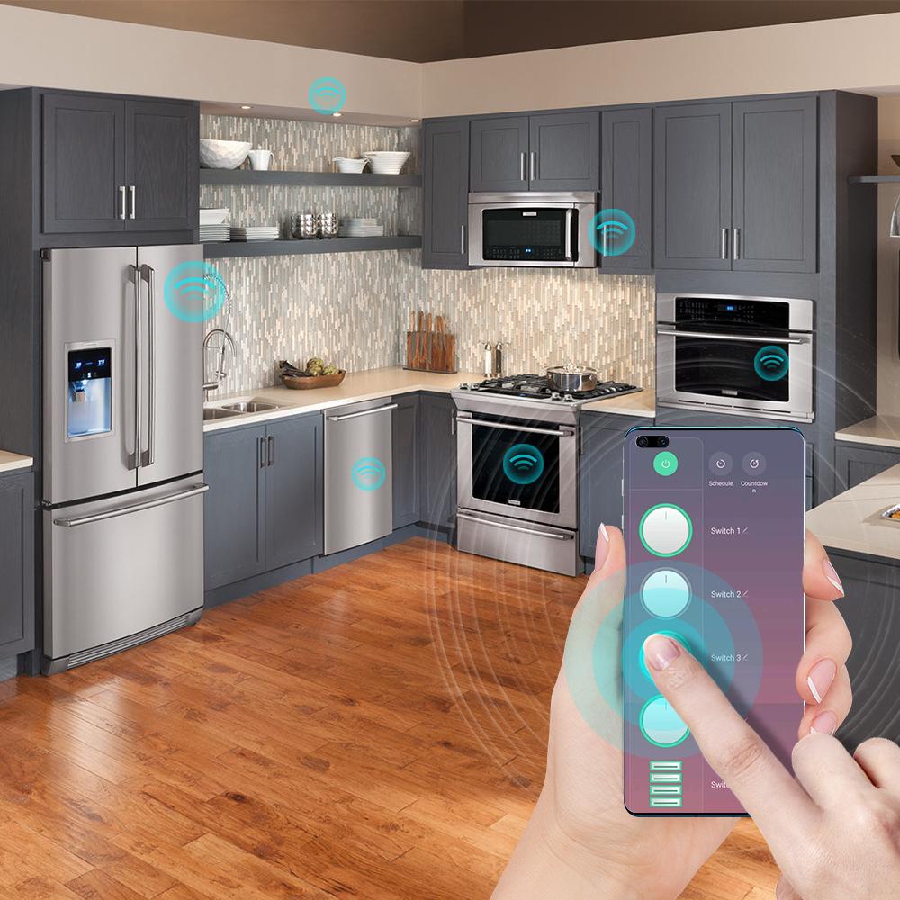 US Standard Smart Power Strip with WiFi & Bluetooth Module Control, Remote APP Access