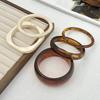 Salircon 5 Styles Diverse Vintage Boho Wide Geometric Resin Brown Bangles Women Fashion Irregular Chunky Bracelets Jewelry Gift