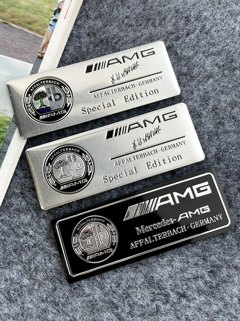 GLC GLB 3D Aluminum Mercedes Benz Badge Car Styling Stickers Decal Accessories For AMG W177 W176 X166 X167 C257 C218 X253 C118