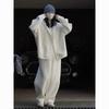 Women's 2025 Street Style Hoodie & Wide-Leg Pants, Autumn/Winter Thickened Casual Tracksuit Two-Piece Set