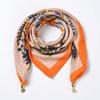 Hot-selling magnetic buckle velvet warm square scarf women's spring and autumn versatile silk scarf scarf temperament small scarf