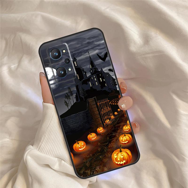 Halloween Aesthetic Case For Realme C71 C55 C67 C51 C75 C63 C61 C65 C53 C35 11 12 13 14 Pro Plus GT6 GT7 15 Pro