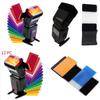 Camera Flash Light Color Filter Set With Storage Bag For Photography Enthusiasts