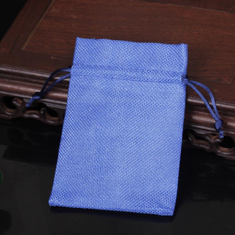 Custom Printed Linen Drawstring Sachet Bag for Jewelry Packaging and Storage