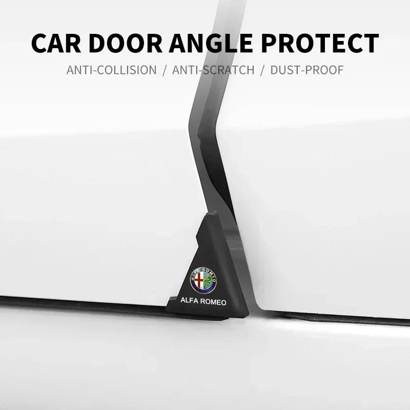 2Pcs Car Door Corner Collision Anti-scratch Protector For Alfa Romeo Giulia Stelvio Giulietta 156 159 147 Mito Tonale Brera Dis Khg156
