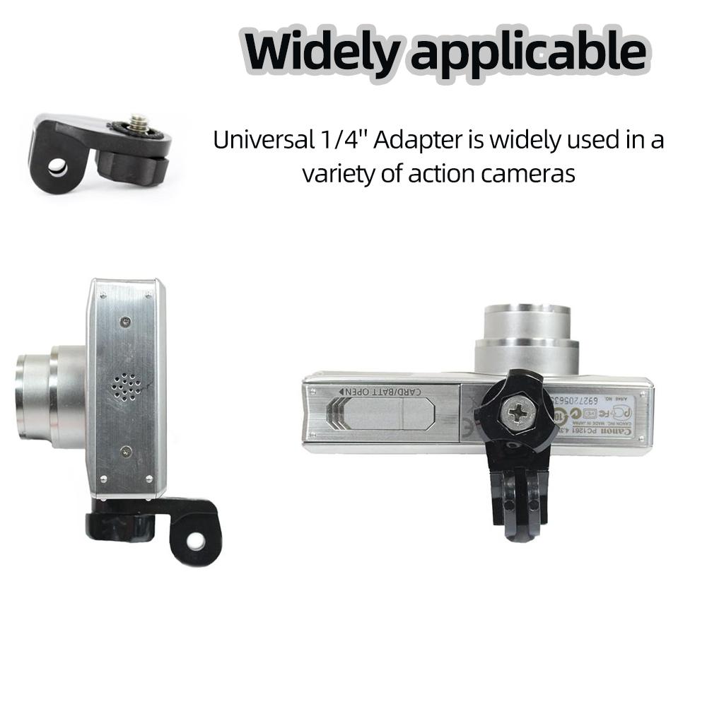 Universal 1/4" Screw Conversion Adapter Mount For GoPro 13 12 11 10 9 8 SJCAM AKASO Insta360 DJI Osmo Action Camera Accessories