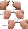10-100 Stück Edelstahl Draht Schlüsselring Schlüssel Schlüsselanhänger Kreis Seil Kabel Schlaufe Outdoor Camp Gepäckanhänger Schraubverschluss Gadget