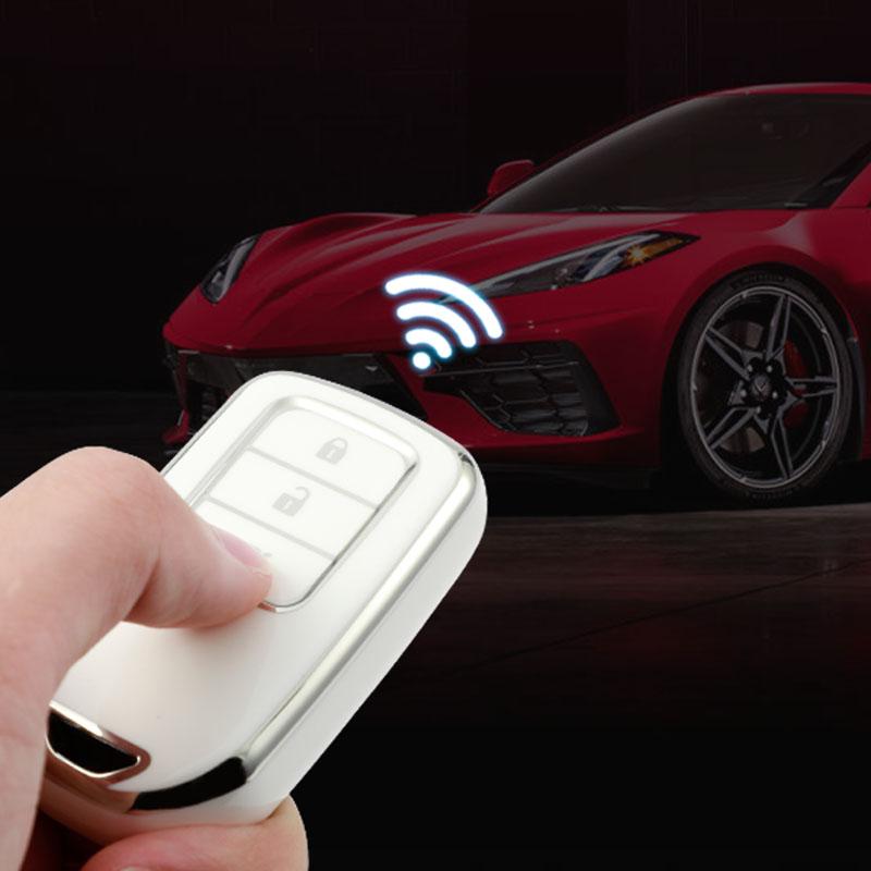 TPU-Schlüsselhülle mit 4 Tasten für Honda CRV, XR-V, Fit, Civic, Accord, HR-V, City und Odyssey