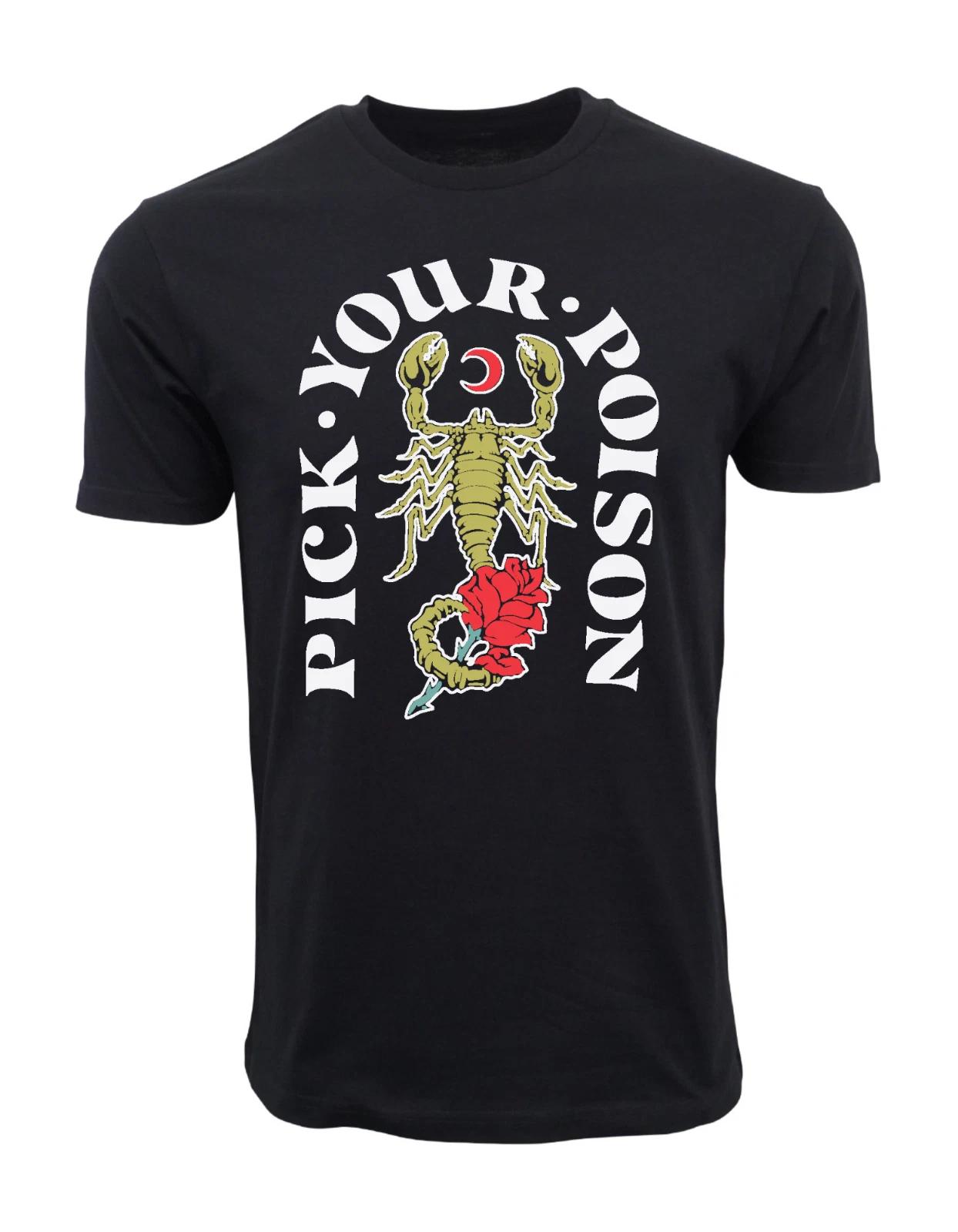 Unisex Adult Casual Graphic PICK YOUR POISON GRAPHIC T SHIRT T-Shirt XXL