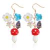 Makersland Vintage Mushroom Earrings Acrylic Irregular Jewelry Accessories Girls Gifts Geometric Earrings for Women