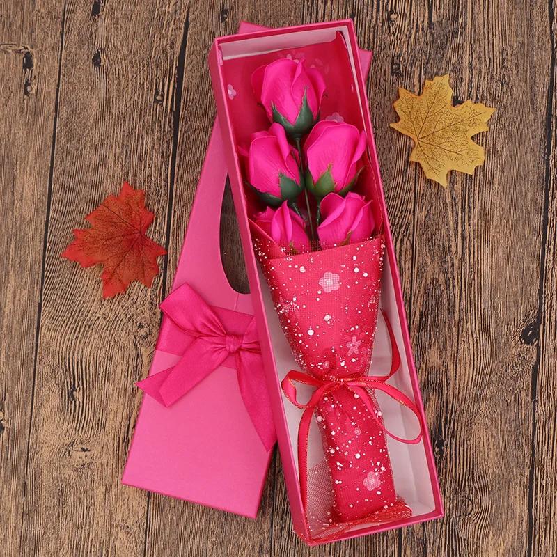 

5 шт. мыльных роз искусственный цветок девушка друг День святого Валентина подарок годовщина цветок свадьба день рождения фестиваль вечеринка декор розы красного