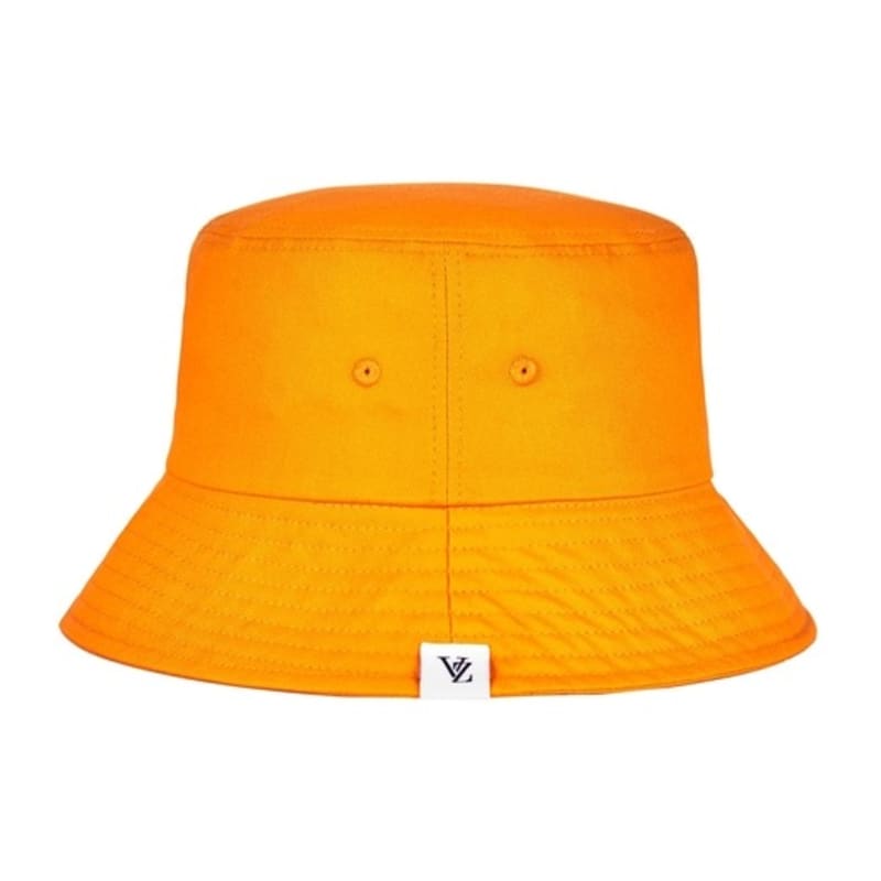 VARZAR Monogram Label Color Bucket Hat Orange