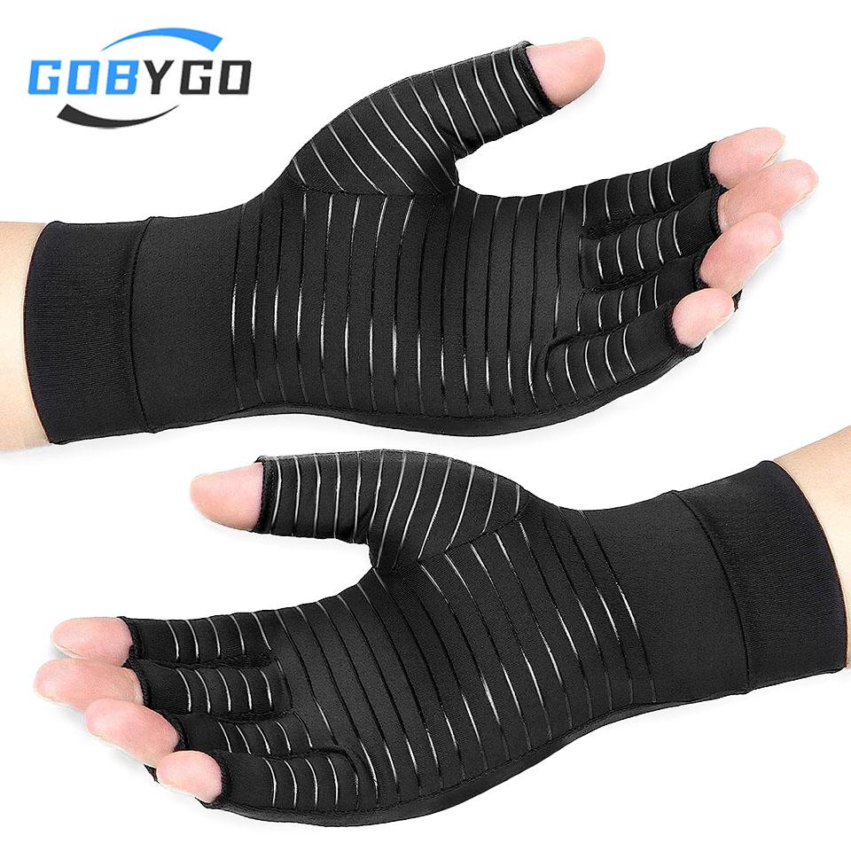 Durable And Safe 1Pair Half Finger Copper Fiber Gloves Silicone Non-Slip Sports And Fitness Gloves Driving Riding Fishing Men Women Unisex