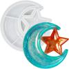 Moon Star Tray Silicone Resin Mold Crescent Jewelry Display Storage Tray Crafts Casting Mould Home Decor