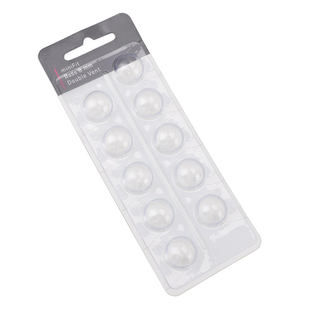 10pcs Double Vent Bass Dome Accessory Single Layer Double Vent Silicone Replacement Domes for MiniFi