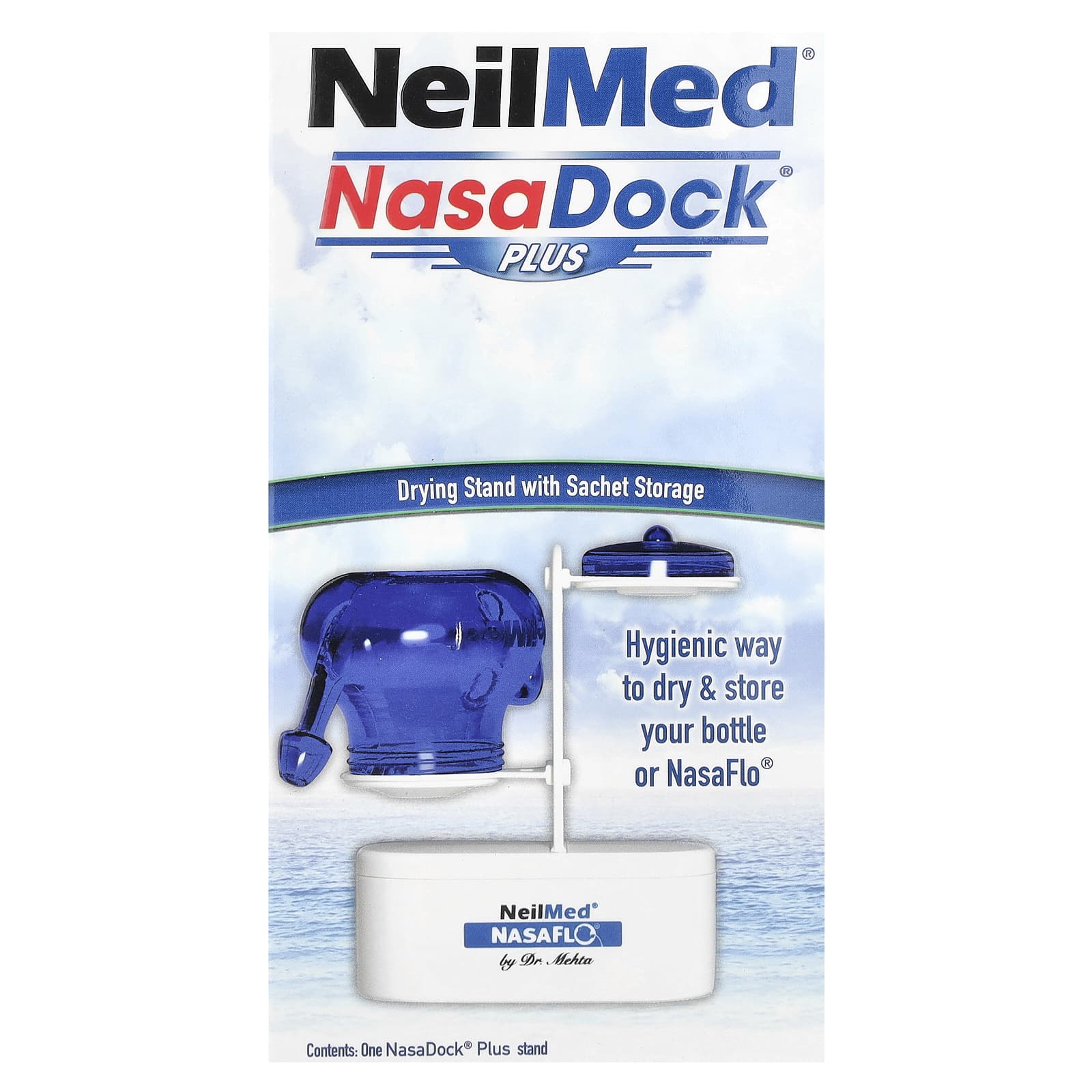 

Nasadock Plus, Drying Stand, Tea Bag Storage, White, 1 Nasadock Plus Stand