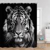 Wild Animals Shower Curtains Tigers Panthers Lions Wolves Bathroom Curtain Modern Polyester Fabric Home Decorations For Bath