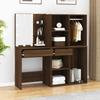 VidaXL LED Dressing Table with Cabinets Brown Oak Engineered Wood 3120190.