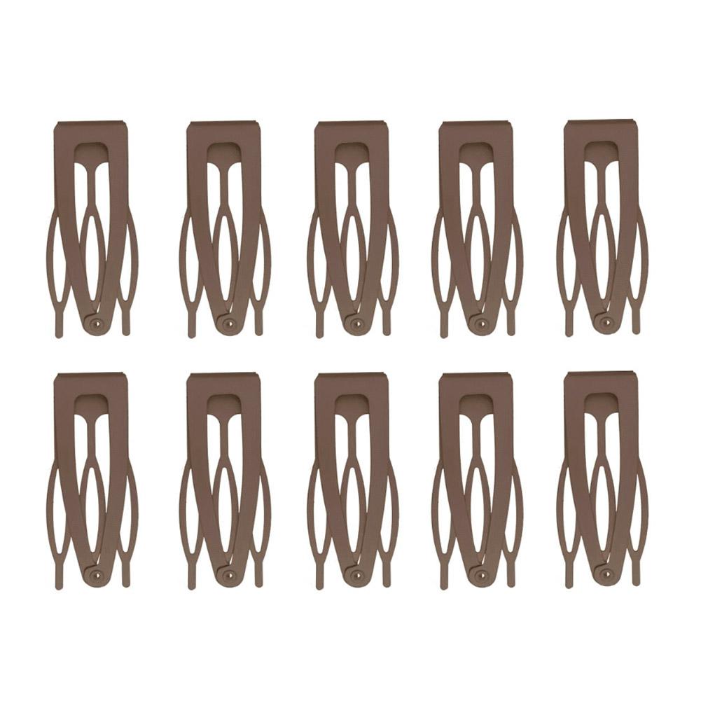 10 Stück Doppelgriff Haarspange Metall Druck Haarspangen Salon Damen Clips Kein Haar Tragbar Biegen Haard W5Q1
