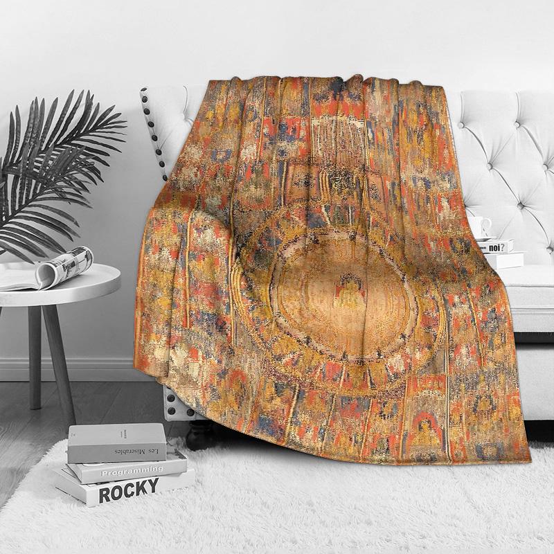 Vintage Ethnic Moroccan Kilim Rug Carpet Throw Blanket Decorative Wall Art Cushion Cover Home Decor