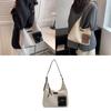 Black And Brown Canvas Tote Bag For Women 2024 Chic And Spacious With Color Block Design