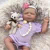 Cute 19'' 49cm Reborn Dolls Pascale Soft Touch Cloth Body Lifelike Newborn Doll Pure Handmade Painted Hair with Visible Veins Rebirth Doll Kid's Toy
