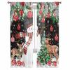 Weihnachten Schneemann Hirsch Vorhänge für Wohnzimmer Schlafzimmer Heimdekoration Fenster Voile Tüll Vorhang Drapierungen