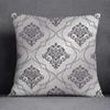 Pillowcase Home Office Decor Cushion Cover Grey Low White Floral Pattern