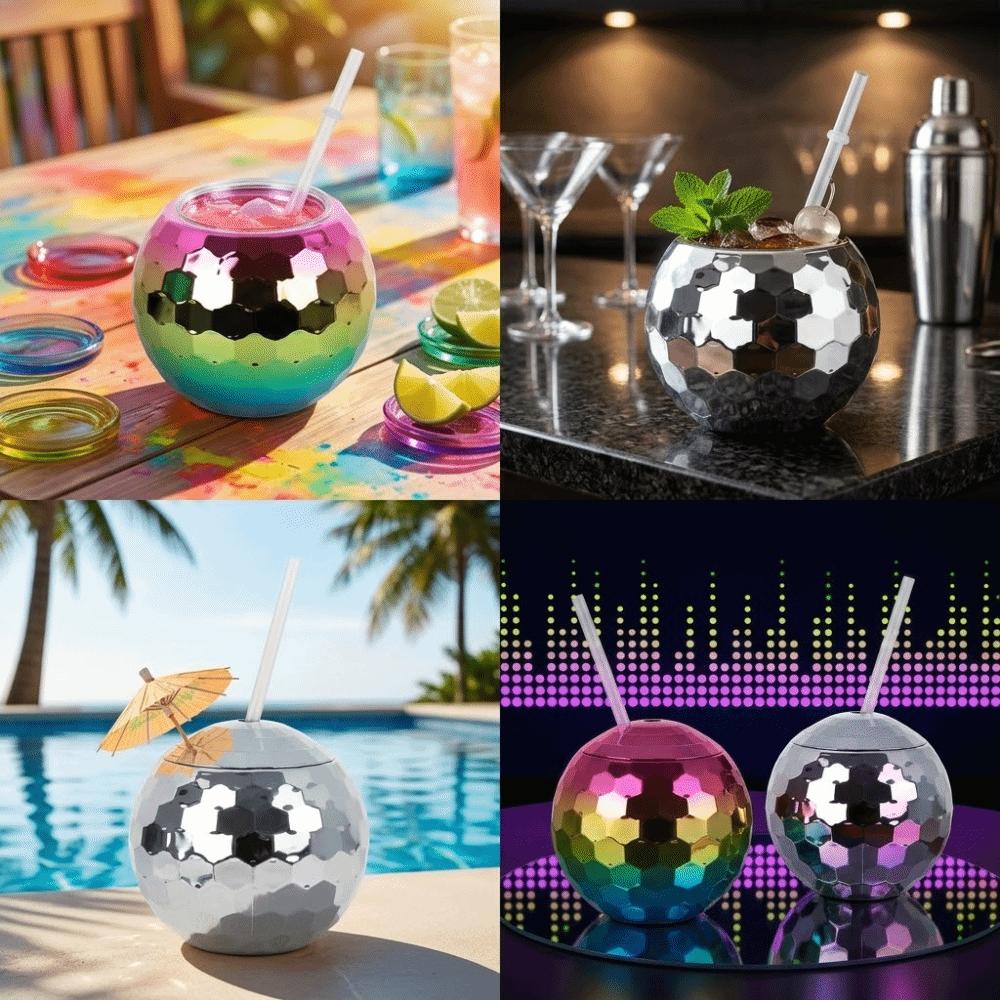 Bright Glitter Glitter Cup Round Ball Drinking Cup Portable Water Cup Daily Drinking