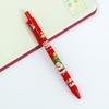 Capybara Christmas Gel Pen: Cartoon Student 0.5mm Black Ballpoint Push Pen - Fun Holiday Stationery Gift