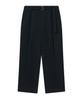COVERNAT Semi-Wide Cotton Belted Pants Dark Navy