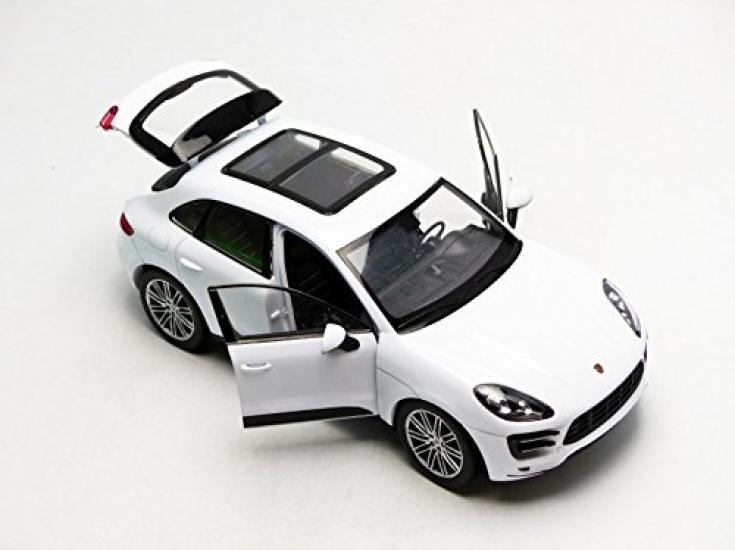WELLY Porsche Macan Turbo White Diecast Miniature Car Finished Model 24047W WT 1/24 /