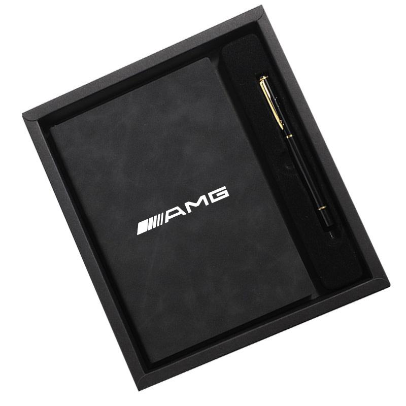 2025 Heet Notitieboek+Pen met Handtekening Cadeaubox Set Aangepast Cadeau Voor Mercedes Benz AMG Klasse A W222 W204 W214 CLS CLE CLA Auto Logo A