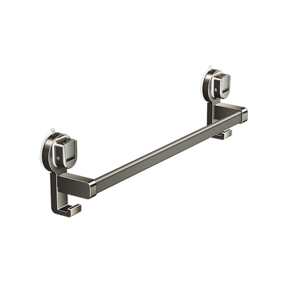 with Hook Suction Cup Towel Pole Punching Free Towel Storage Hanger Bathroom Towel Rack  Hotel