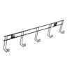 2PCS Horse Bridle Rack with 5 Hooks Lightweight Portable Tack Halter Hanger for Horse Halter Blanket Saddle Black