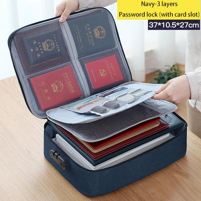 Document Storage Bag Organizer Files Folder Ticket Credit Card Certificates Handbag Home Office Organizer Accessories Supplies