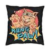 Funny Catana Feline Cat Cushion Cover 35x35 cm Japanese Samurai Cat Dog Throw Pillow Cases Decoration Salon Sofa Chair Pillows