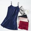 Women's Sexy Sleeveless Silk Satin Night Dress Nighties V-neck Nightgown Nightdress Sleepwear