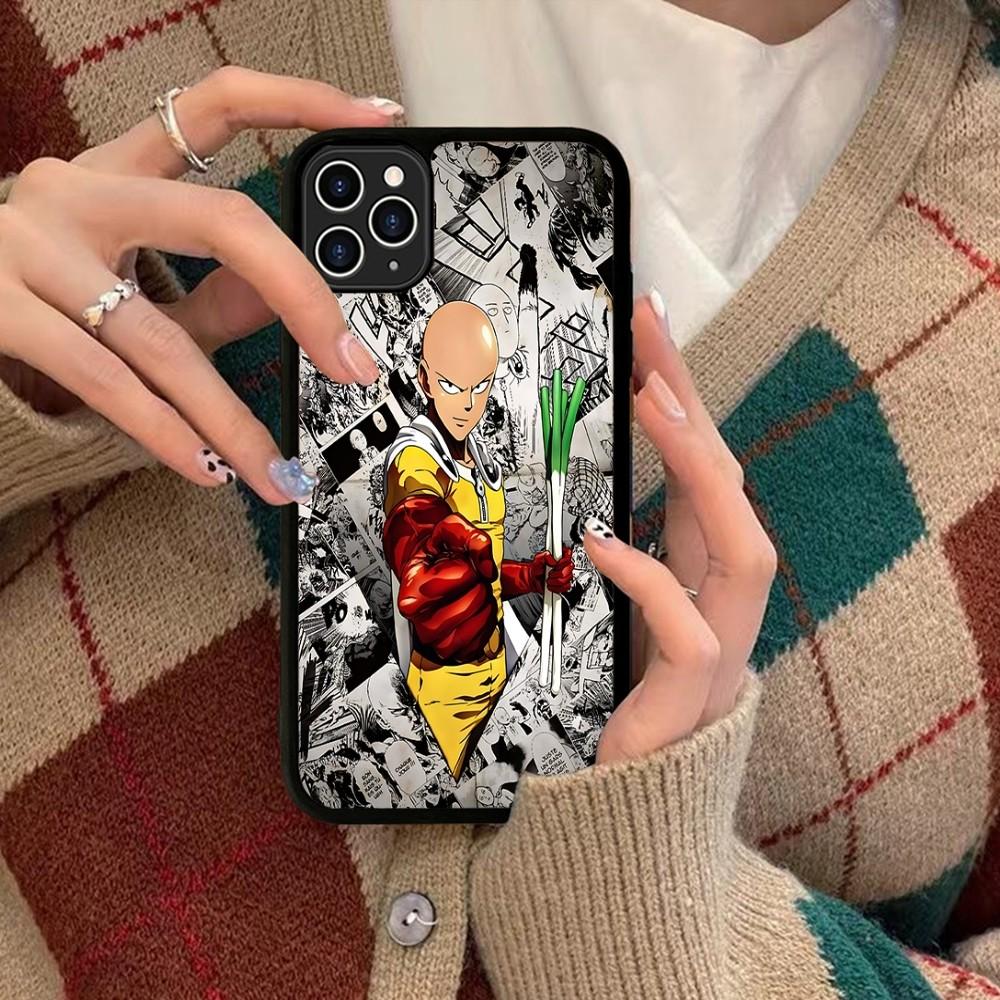 One Punch Man Phone Case Silicone PC+TPU For For IPhone 11 12 13 14 15 16 Plus Pro Max Cover