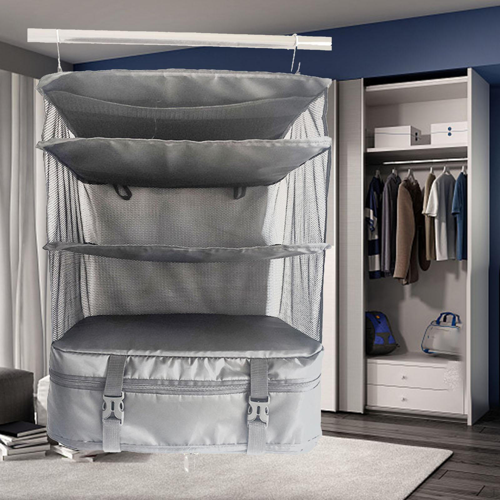 

Foldable Luggage Organizer Travel Packing for Camping Outdoor Hiking серый