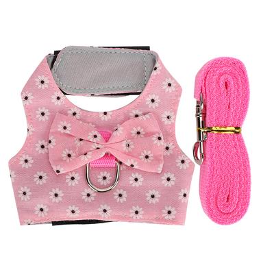 Rabbits Vest Harness with Lead Breathable Hamster Chest Strap Leash Small Animal Accessories