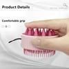 Double-Sided Scalp Care Head Scrubber Handheld Soft Silicone Hair Brush Hair Scalp Massager For Deeply Cleansing