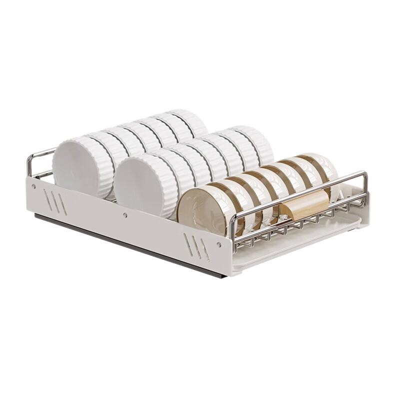 YouShu Kitchen Cabinet Pull-Out Dish & Bowl Organizer