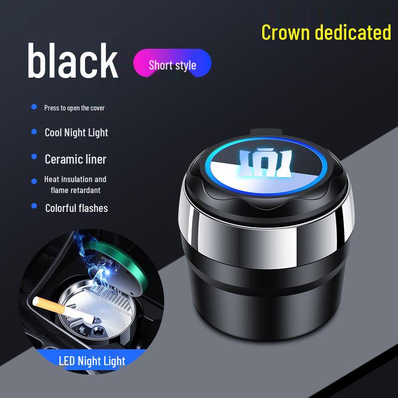 Toyota Crown Lu Fang ROYAL Car Ashtray with Multicolor Ambient Light for Car and Home Use