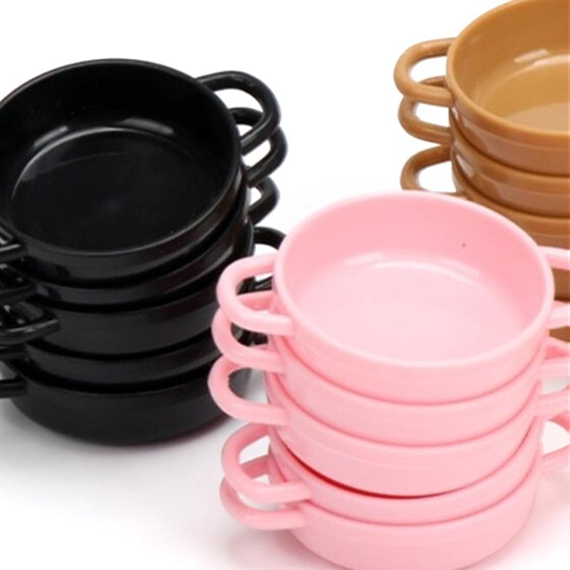 Dollhouse Mini Stockpot Model Dollhouse Miniature Kitchen Cookware Decorated Dollhouse Accessories