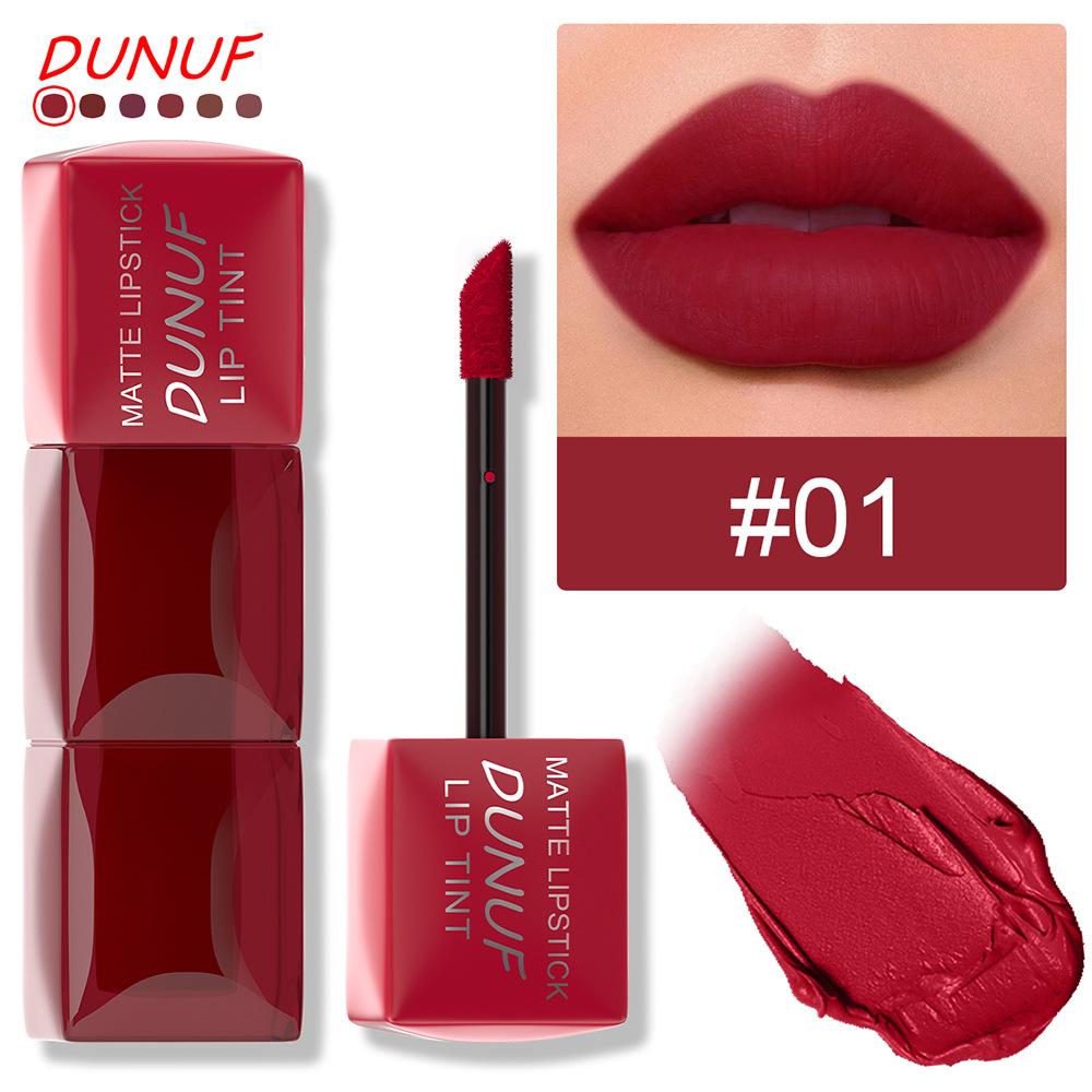 Velvet Matte Lip Gloss Hydrating Moisturizing Long Lasting Waterproof Non Sticky Lip Stain Nude Colors Lip Glaze