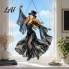 Dreamer Gift Sun Catcher Dancing Lady Catcher Acrylic Hanging Ornament Bohemian Gothic